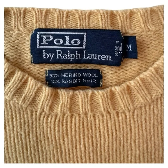 Polo Ralph Lauren vintage crewneck Msn’s sweater - merino wool and rabbit hair - Picture 3 of 7